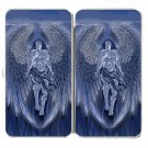 Winged Man Angel Blue Design Artwork - Womens Taiga Hinge Wallet Clutch