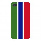 Gambia World Country National Flag - FITS iPhone 4 4s Plastic Snap On Case