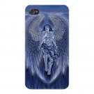 Winged Man Angel Blue Design Artwork - FITS iPhone 5 5s Plastic Snap On Case