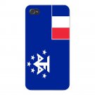 French Southern & Antarctic Lands Flag - FITS iPhone 4 4s Plastic Snap On Case