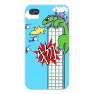 "My World" Japanese Giant Green Lizard - FITS iPhone 4 4s Plastic Snap On Case
