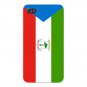 Equatorial Guinea World Country Flag - FITS iPhone 4 4s Plastic Snap On Case