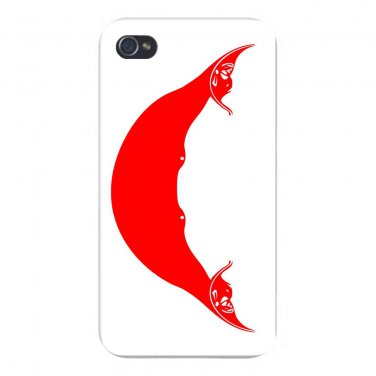 Easter Island World Country Flag - FITS iPhone 4 4s Plastic Snap On Case