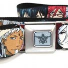 Black Butler Seatbelt Belt - Japanese Main Character Faces Anime Animation
