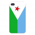 Djibouti World Country National Flag - FITS iPhone 4 4s Plastic Snap On Case