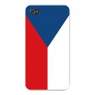 Czech Republic World Country Flag - FITS iPhone 4 4s Plastic Snap On Case