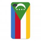 Comoros World Country National Flag - FITS iPhone 4 4s Plastic Snap On Case