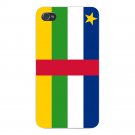 Central African Republic Country Flag - FITS iPhone 4 4s Plastic Snap On Case