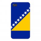 Bosnia & Herzegovina World Country Flag - FITS iPhone 4 4s Plastic Snap On Case