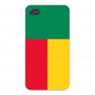 Benin World Country National Flag - FITS iPhone 4 4s Plastic Snap On Case