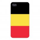 Belgium World Country National Flag - FITS iPhone 4 4s Plastic Snap On Case