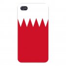 Bahrain World Country National Flag - FITS iPhone 4 4s Plastic Snap On Case
