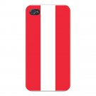 Austria World Country National Flag - FITS iPhone 4 4s Plastic Snap On Case