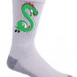 Plumbing Time Snake Creature Video Game & TV Show Parody - Crew Socks Pair