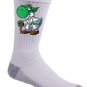 Plumbing Wars Wise Alien Hero Video Game & Space Movie Parody - Crew Socks Pair