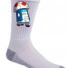 Plumbing Wars Beeping Robot Video Game & Space Movie Parody - Crew Socks Pair