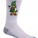 Plumbing Wars Bounty Hunter Video Game & Space Movie Parody - Crew Socks Pair