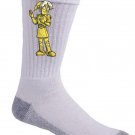 Plumbing Wars Shiny Robot Man Video Game & Space Movie Parody - Crew Socks Pair