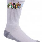 Plumbing Wars Group Characters Video Game & Space Movie Parody - Crew Socks Pair