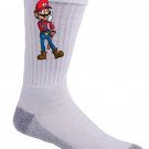 Plumbing Story Western Cowboy Hero Video Game & Movie Parody - Crew Socks Pair