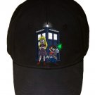 Public Call Box Characters Game & Doctor Show Parody - Black Adjustable Cap Hat