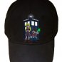 Public Call Box Characters Game & Doctor Show Parody - Black Adjustable Cap Hat