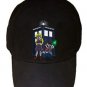 Public Call Box Characters Game & Doctor Show Parody - Black Adjustable Cap Hat