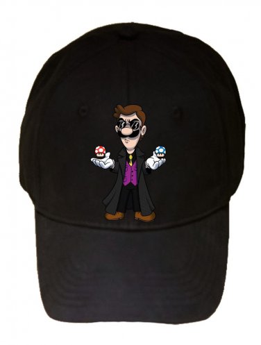 Plumbtrix Long Coat Hero Guy Game & Movie Parody - Black Adjustable Cap Hat