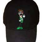 Plumbers League of America Green Super Hero Parody - Black Adjustable Cap Hat