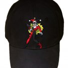 Female Jester Villain Video Game & Super Hero Parody - Black Adjustable Cap Hat