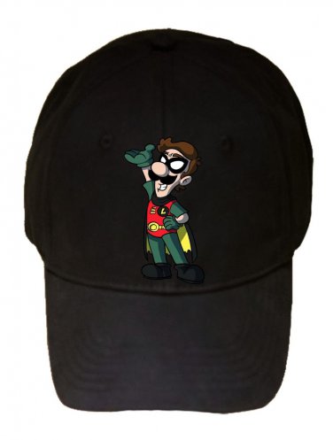 Bird Sidekick Guy Video Game & Super Hero Parody - Black Adjustable Cap Hat