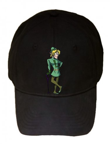 Question Mark Villain Video Game & Super Hero Parody - Black Adjustable Cap Hat
