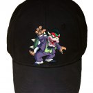 Clown Criminal Villain Video Game & Super Hero Parody - Black Adjustable Cap Hat