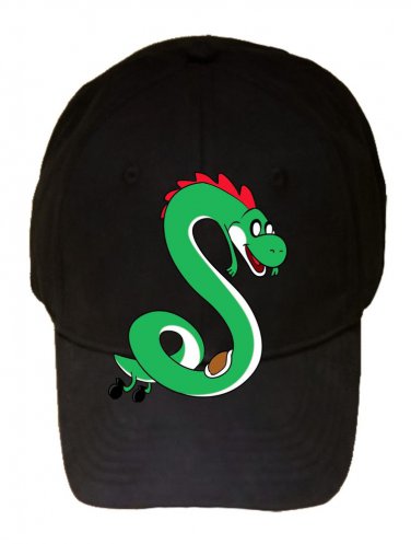 Plumbing Time Snake Creature Game & TV Show Parody - Black Adjustable Cap Hat