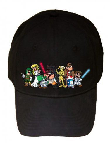 Plumbing Wars Group Video Game & Space Movie Parody - Black Adjustable Cap Hat