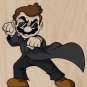Plumbtrix Main Hero Guy Game & Movie Parody - Plywood Wood Print Poster Wall Art