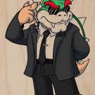 Plumbtrix Villain Suit Game & Movie Parody - Plywood Wood Print Poster Wall Art