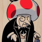 Short Mobster Guy Game & Super Hero Parody - Plywood Wood Print Poster Wall Art