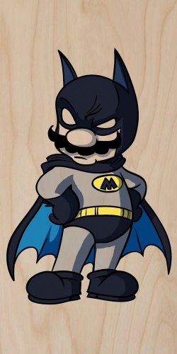 Main Character Guy Game & Super Hero Parody - Plywood Wood Print Poster Wall Art
