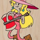 Plumbing Time Girl Guitar Game & TV Parody - Plywood Wood Print Poster Wall Art