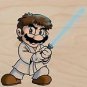 Plumbing Wars Main Hero Guy Movie Parody - Plywood Wood Print Poster Wall Art