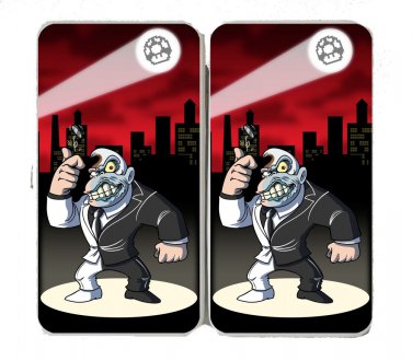Disfigured Face Guy Game & Super Hero Parody - Womens Taiga Hinge Wallet Clutch