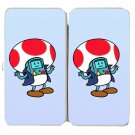 Plumbing Time Mushroom Robot Game & TV Parody - Womens Taiga Hinge Wallet Clutch