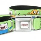 Adventure Time Green Dancing Finn & Jake Seat Belt Buckle Belt