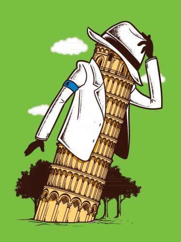 "LEAN" Funny Pop Music Legend & Famous Landmark Parody - Vinyl Print Poster