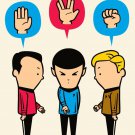 "Paper, Scissors, Rock" Space TV Show & Movie Parody - Vinyl Print Poster