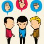 "Paper, Scissors, Rock" Space TV Show & Movie Parody - Vinyl Print Poster