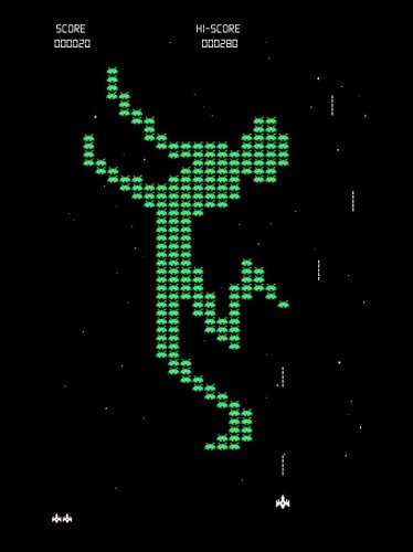 "Dodge Game" Funny Classic Space Arcade Video Game Parody - Vinyl Print Poster