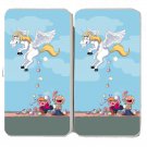 Pegacorn Marshmallows Funny Unicorn Cartoon - Womens Taiga Hinge Wallet Clutch