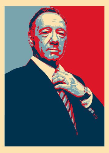 Frank Underwood Plain Design TV Politics Parody - Rectangle Refrigerator Magnet